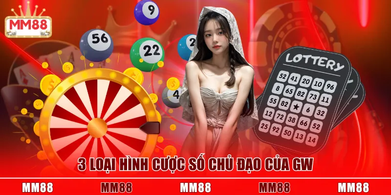 3 loại hình cược số chủ đạo của GW xổ số MM88