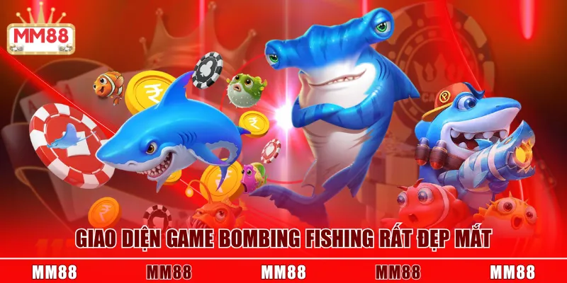 Giao diện game Bombing Fishing rất đẹp mắt