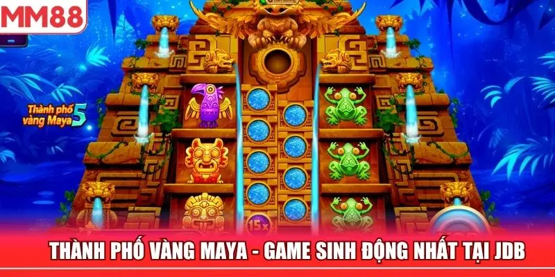 Giao diện game sinh động của nổ hũ thành phố vàng Maya